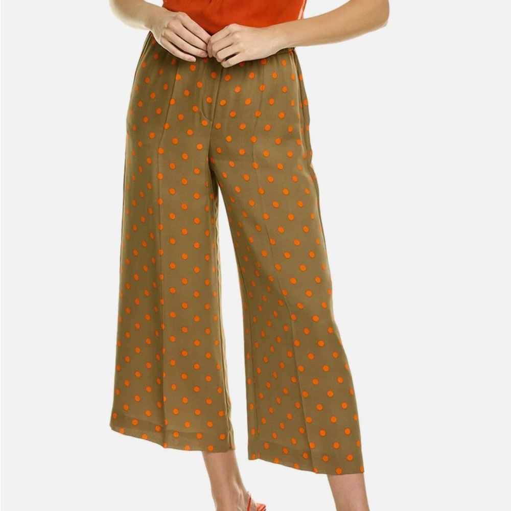 Theory Raoka Silk Wide Leg Pant